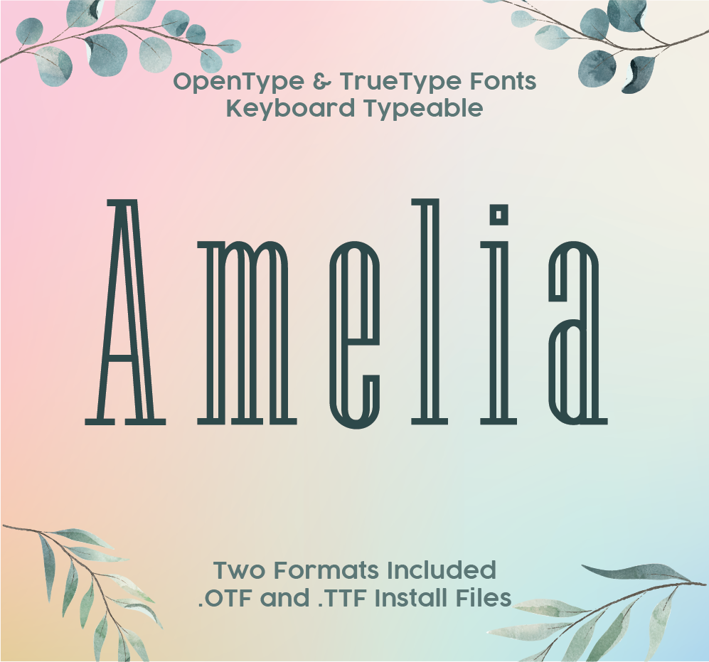 Amelia TrueType Font