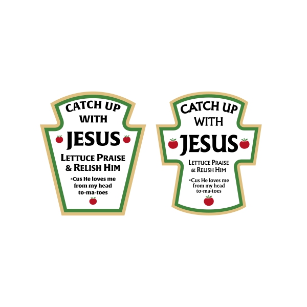 Catch up with Jesus SVG