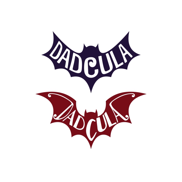 Halloween Dadcula Bat SVG