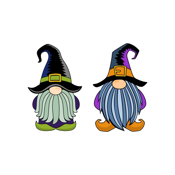 Halloween Witch Gnome SVG