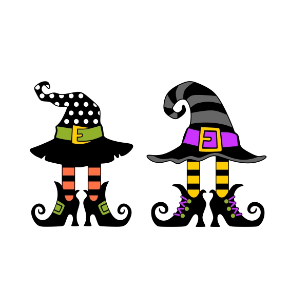 Witch's Legs and Hat SVG