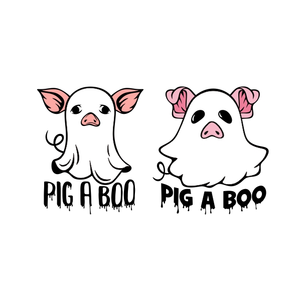 Pig a Boo SVG Halloween Ghost