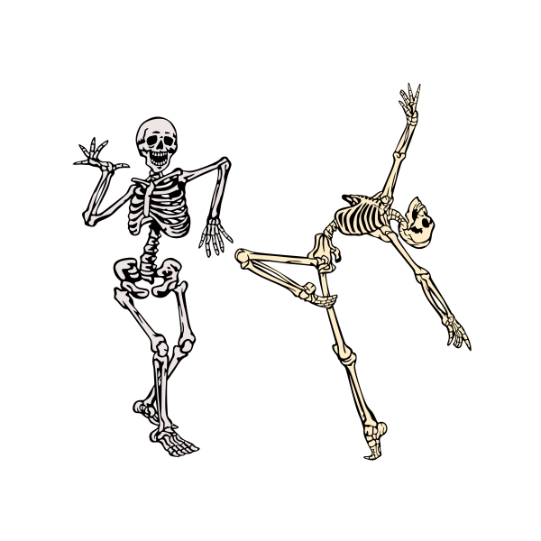 Dancing Skeleton SVG