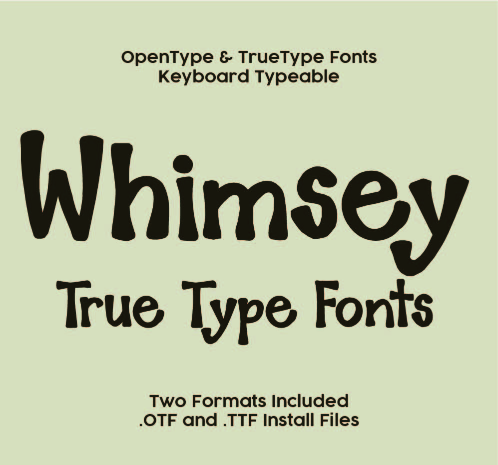 Whimsey TrueType Font