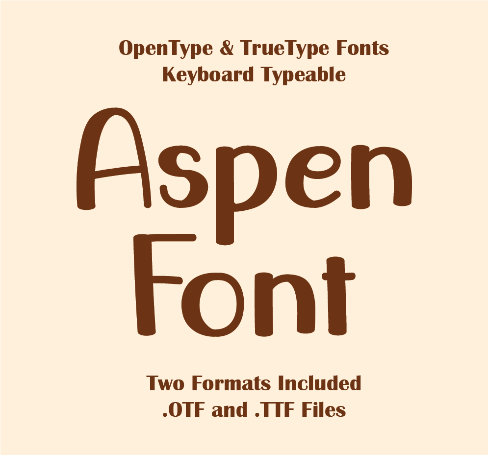 Aspen TrueType Font
