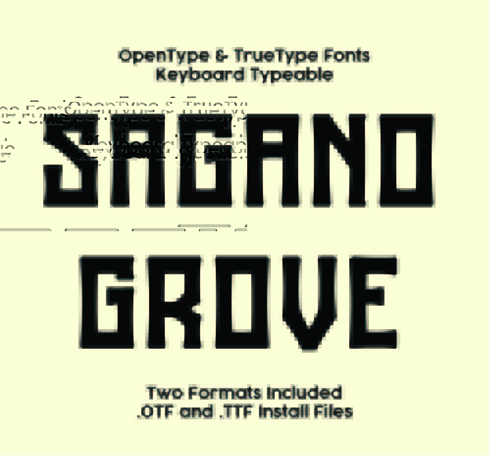 Sagano Grove TrueType Font