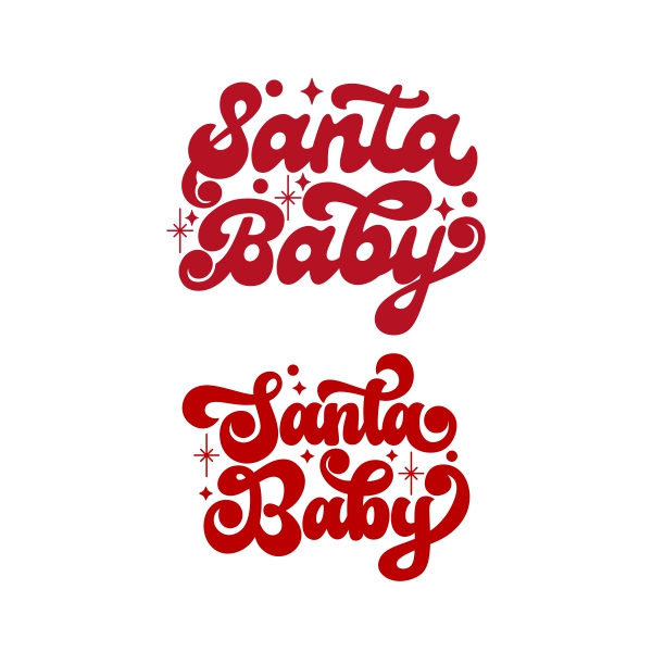 Santa Baby SVG Cuttable Design