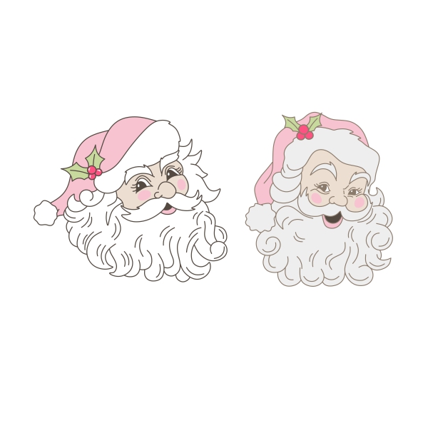 Vintage Santa Claus SVG Cuttable Design