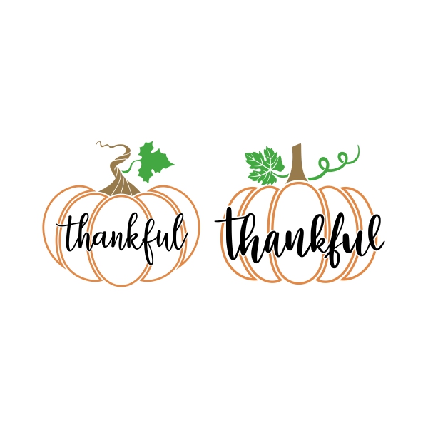 Thankful Pumpkin SVG Cuttable Design