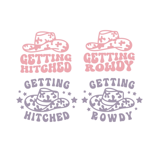 Getting Hitched Getting Howdy SVG