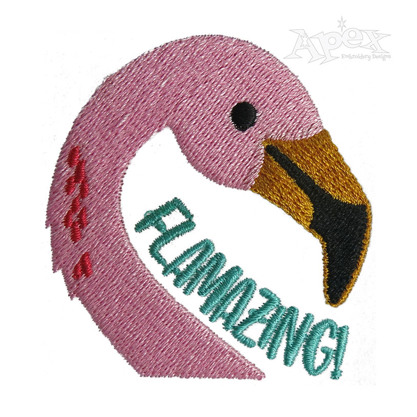 Flamingo Flamazing Machine Embroidery Design