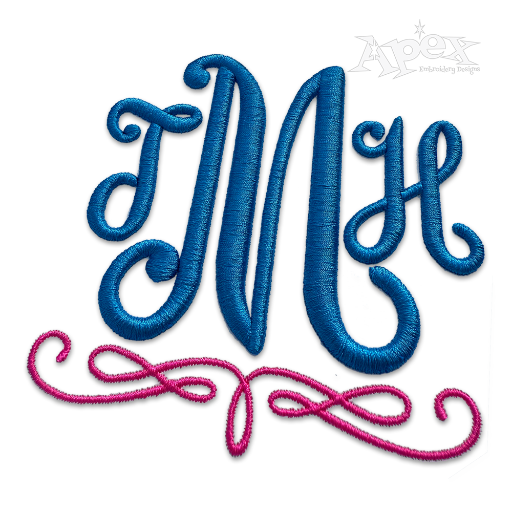 Watkins 3D Puff Embroidery Font