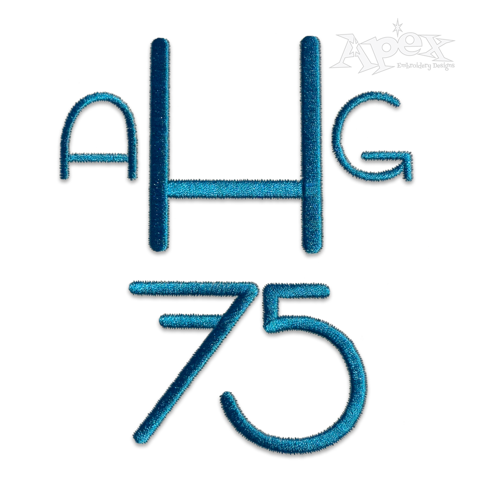 Ella Alphabet Machine Embroidery Fonts