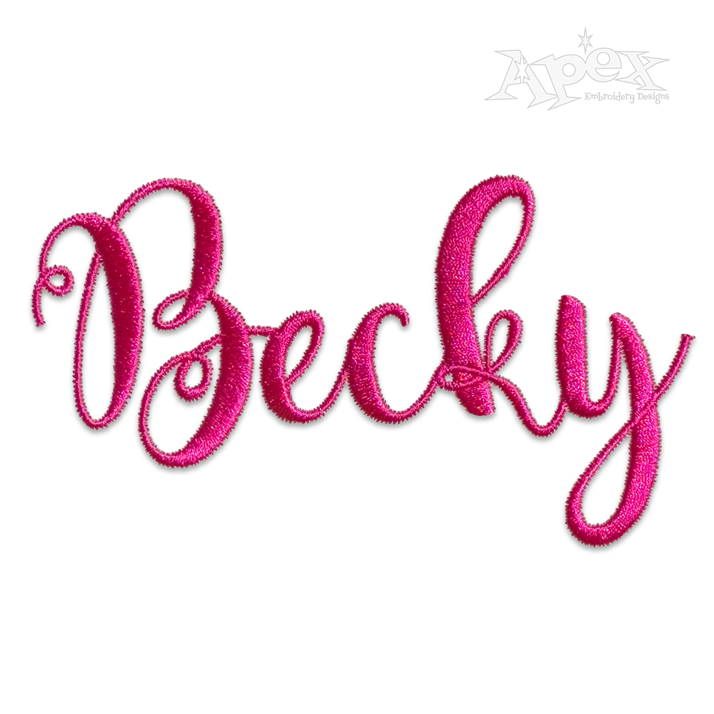 Sunshine Script Embroidery Font