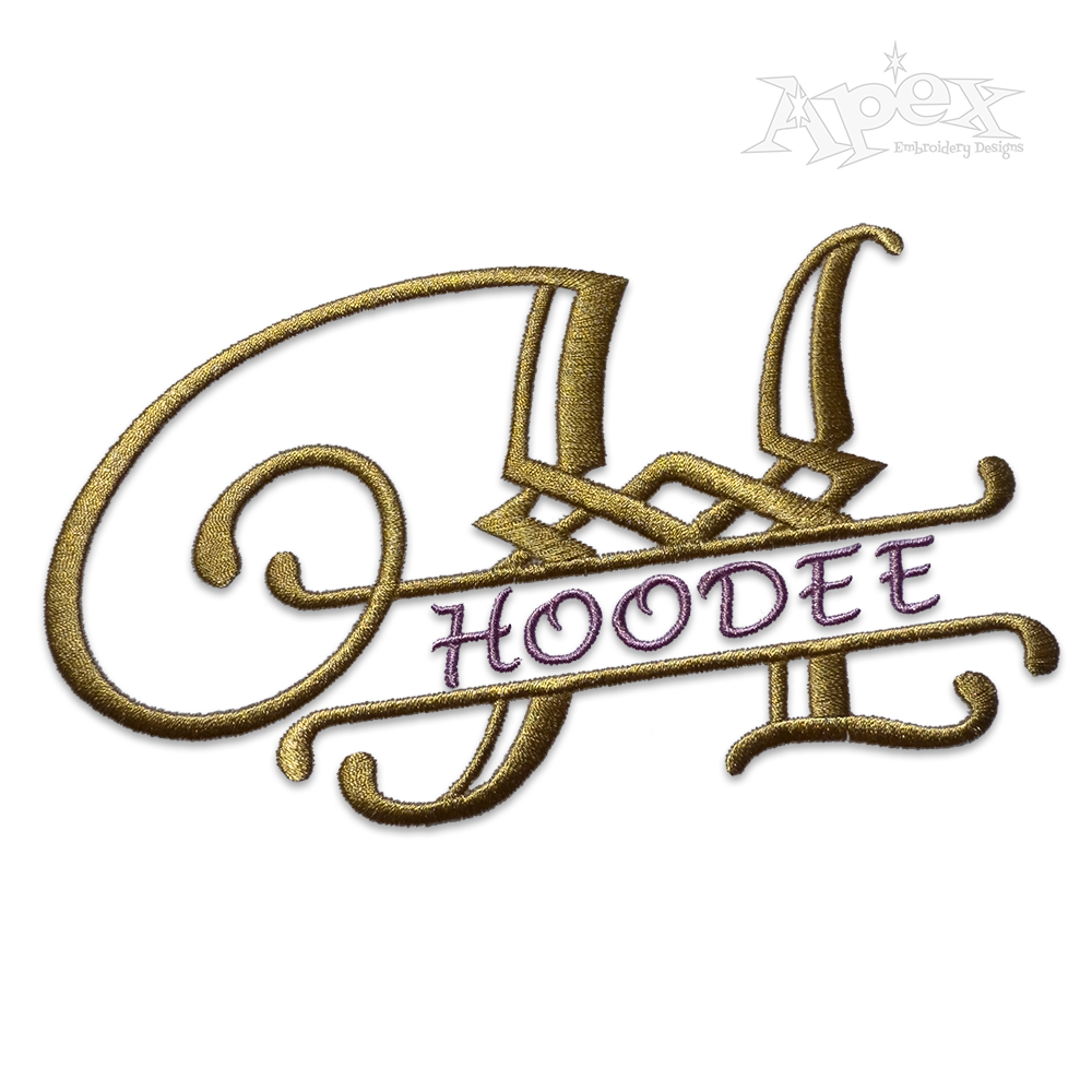 Kayla Script Split Machine Embroidery Font by Apex