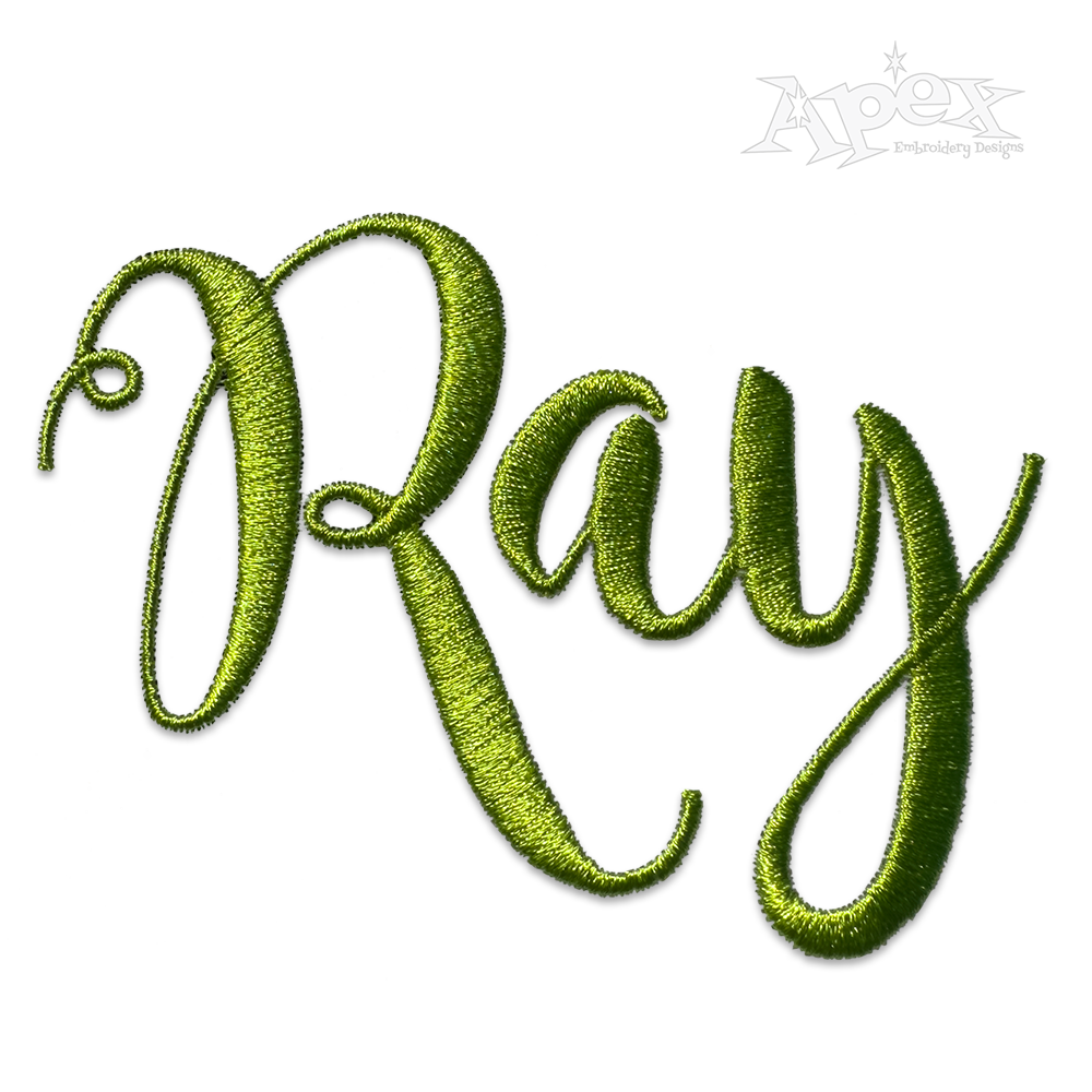 Sunshine Script Embroidery Font Set Designs