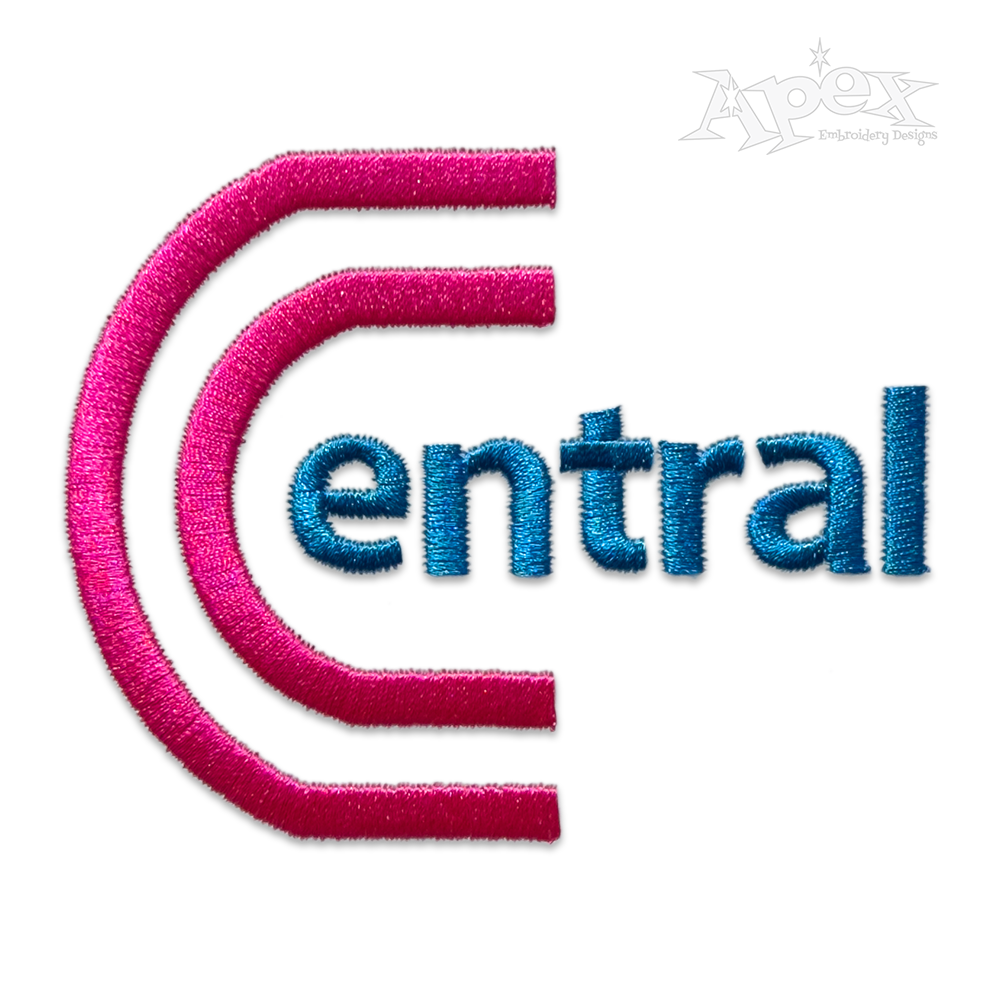 Double Satin Machine Embroidery Fonts Letters