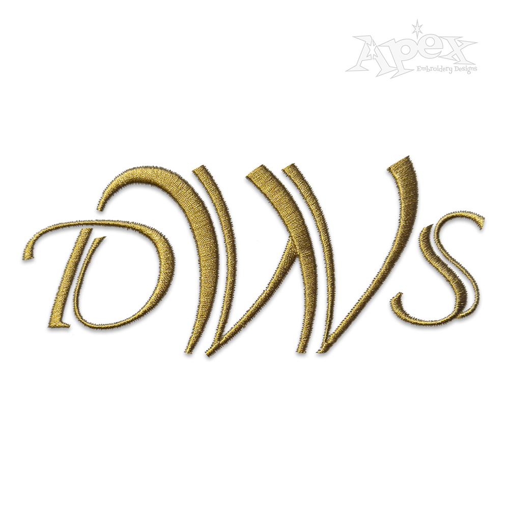 Niles Machine Embroidery Font Set Letters