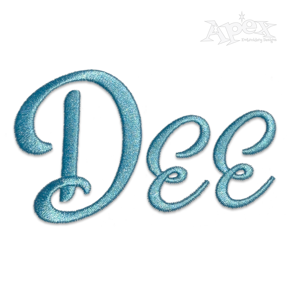 Pensacola Script Monogram Machine Embroidery Font