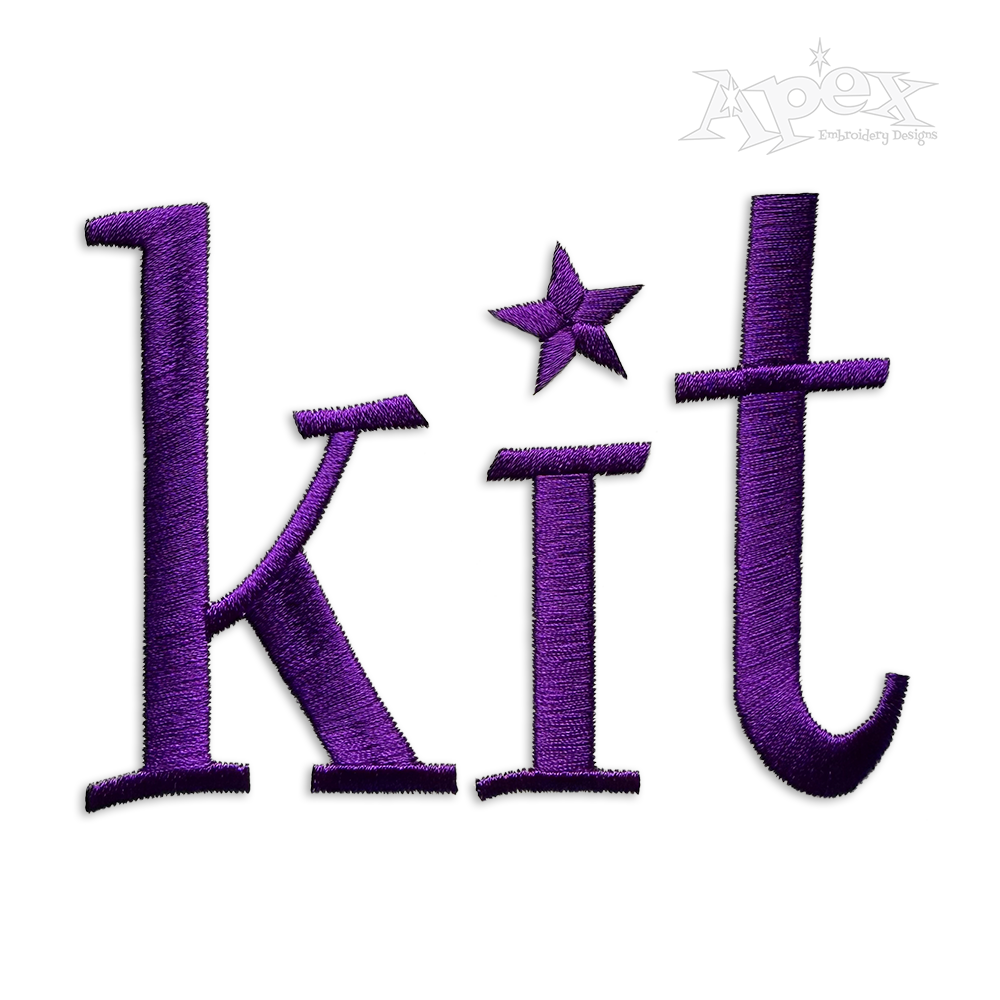 Pretty Nice Machine Embroidery Fonts by Apex Designs