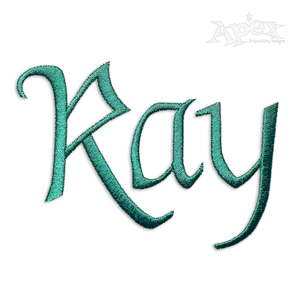 Halloween Machine Embroidery Font by Apex Designs