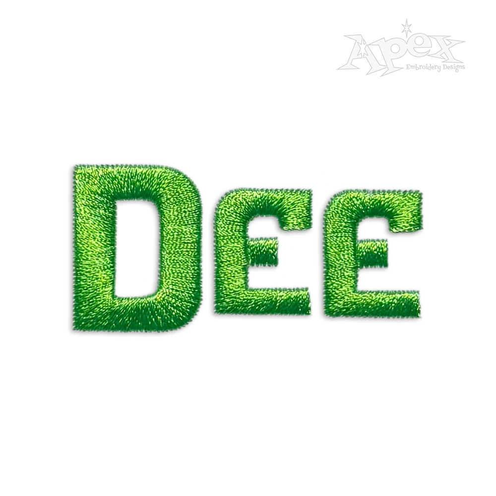 Spaceman Machine Embroidery Font by Apex