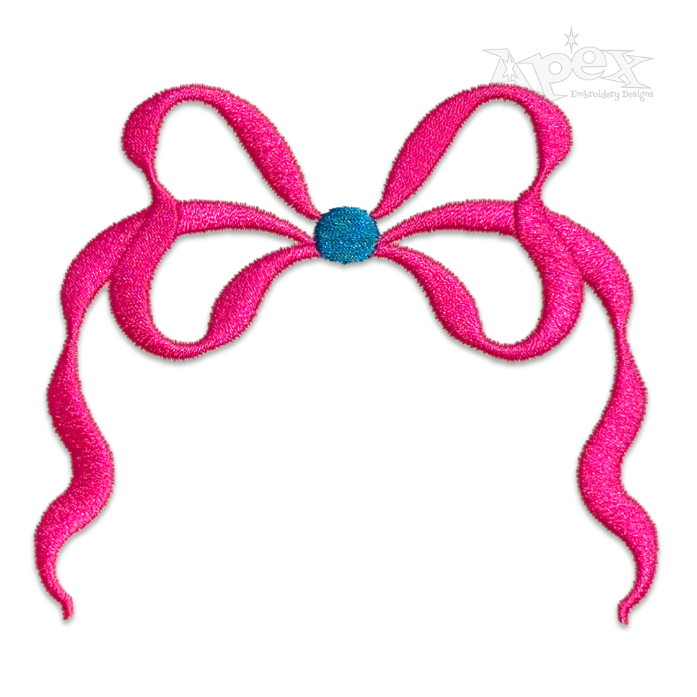 Cute Wavy Ribbon Bow