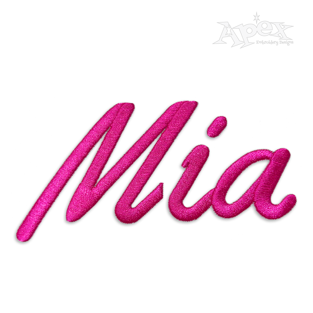 Athletic Bold Script Machine Embroidery Fonts