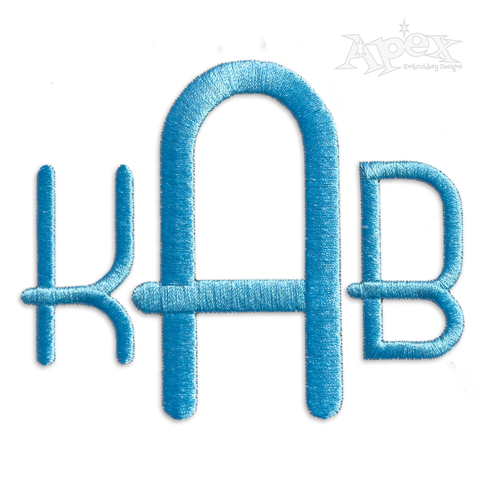 Retro Braxton Machine Embroidery Fonts apex
