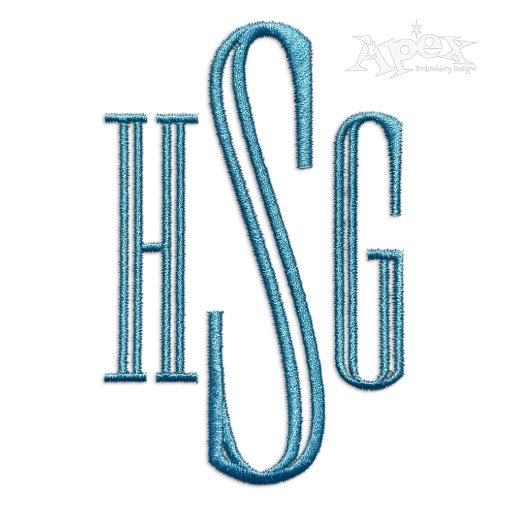 Amelia Machine Embroidery Fonts By Apex
