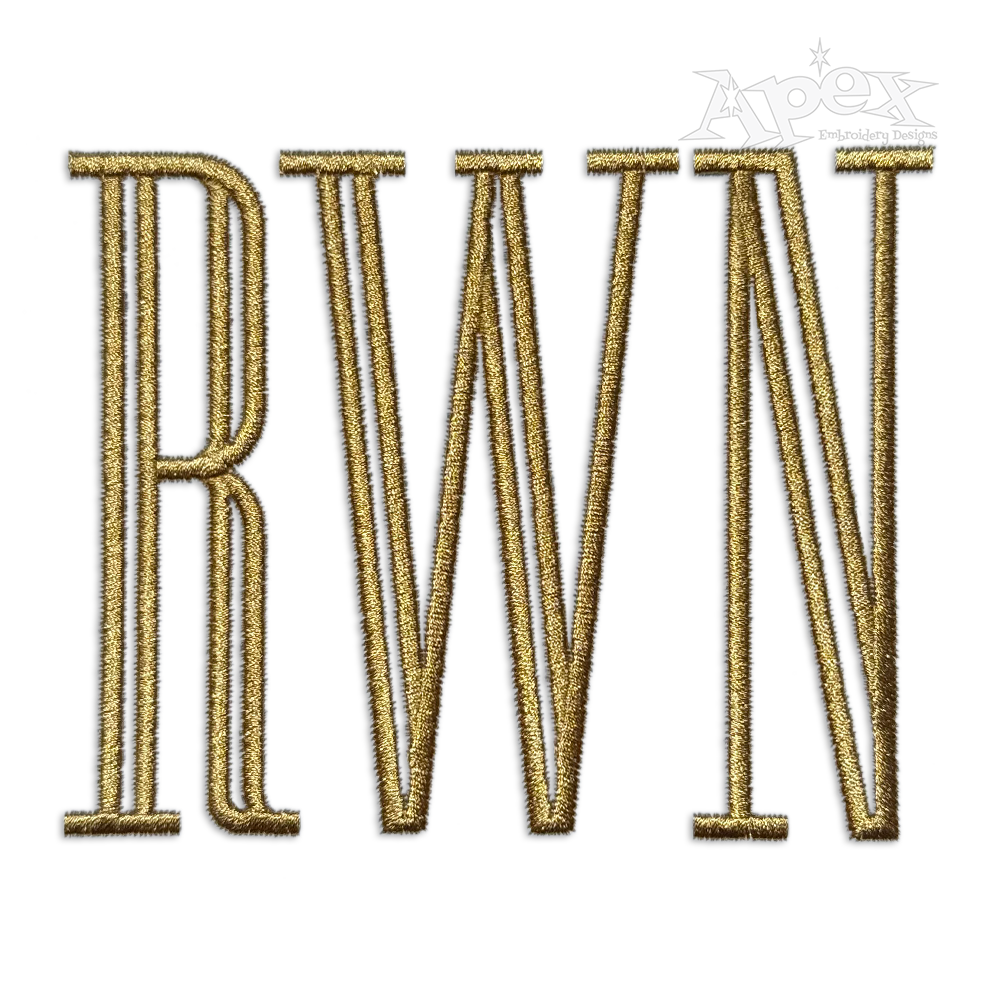 Amelia Machine Embroidery Font Designs