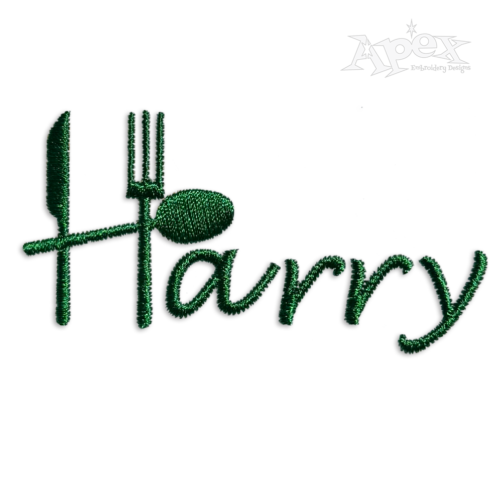 Master Chef Cooking Machine Embroidery Font