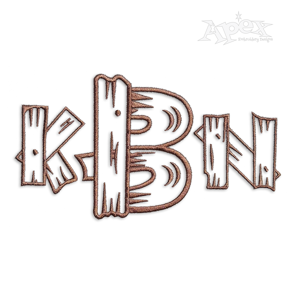 Backyard Fence Machine Embroidery Fonts