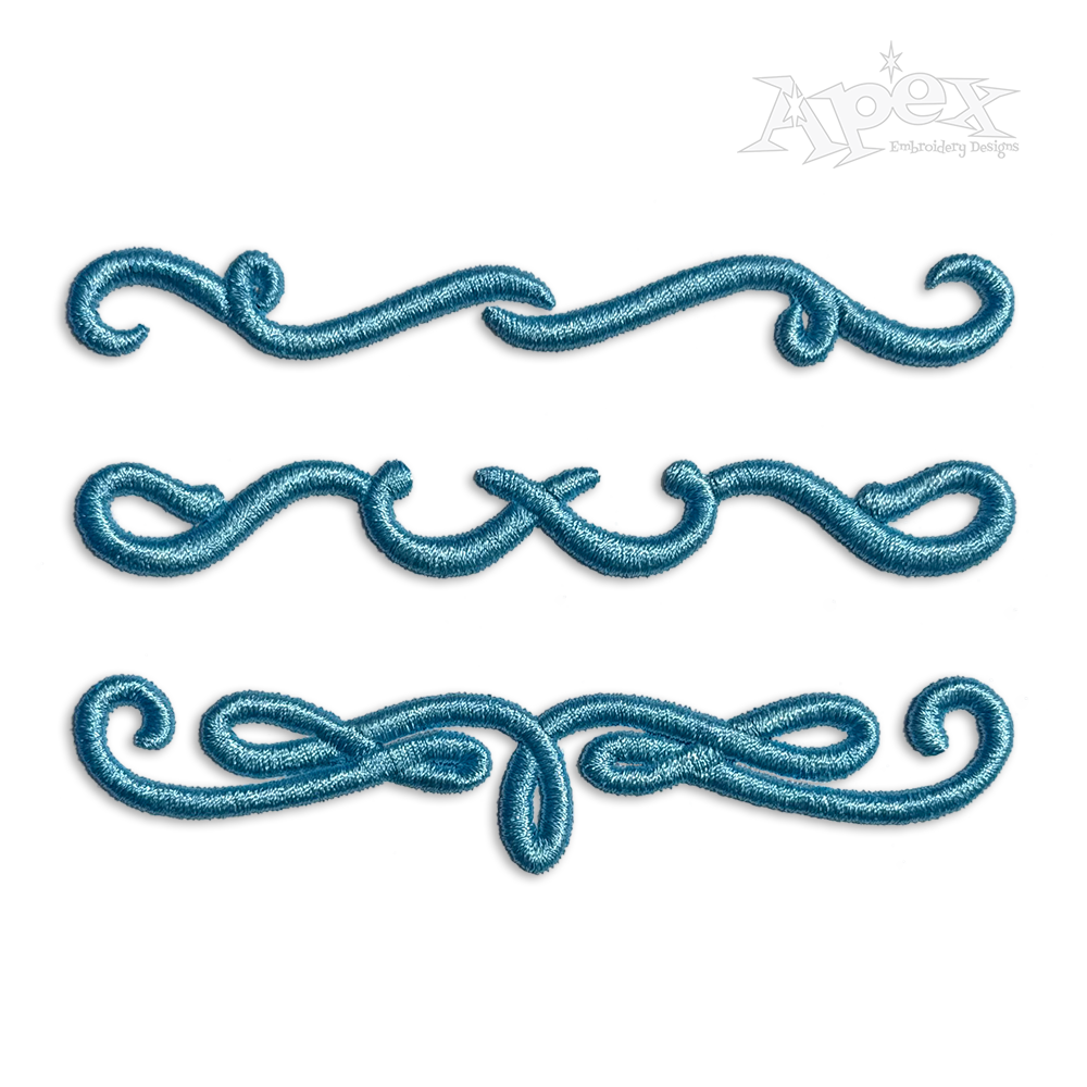 Swirl Accents 3D Puff