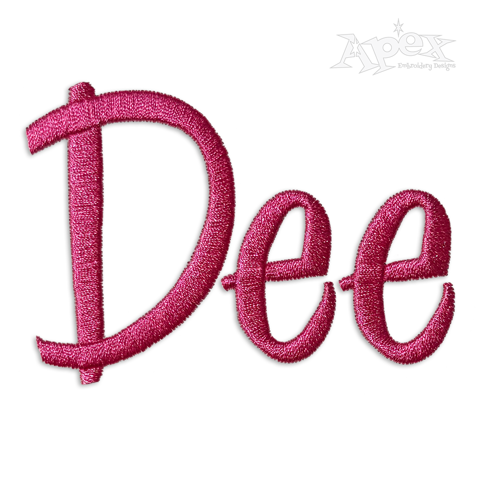 Stanley Machine Embroidery Font By Apex