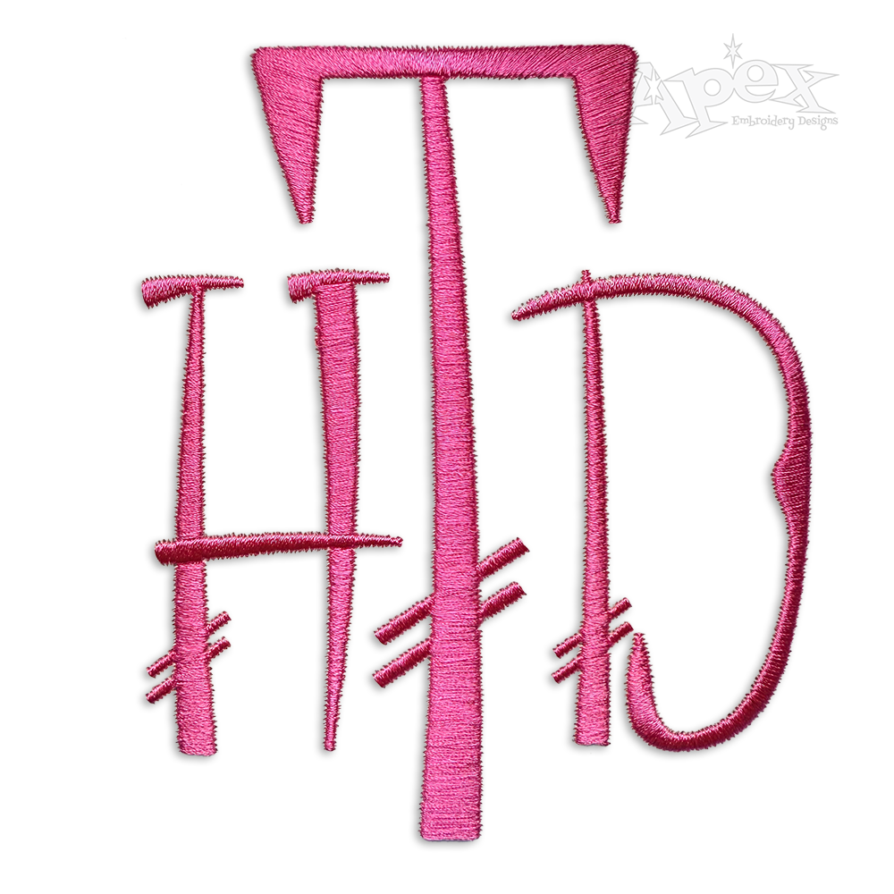 Chopstick Chinese Stick Machine Embroidery Font