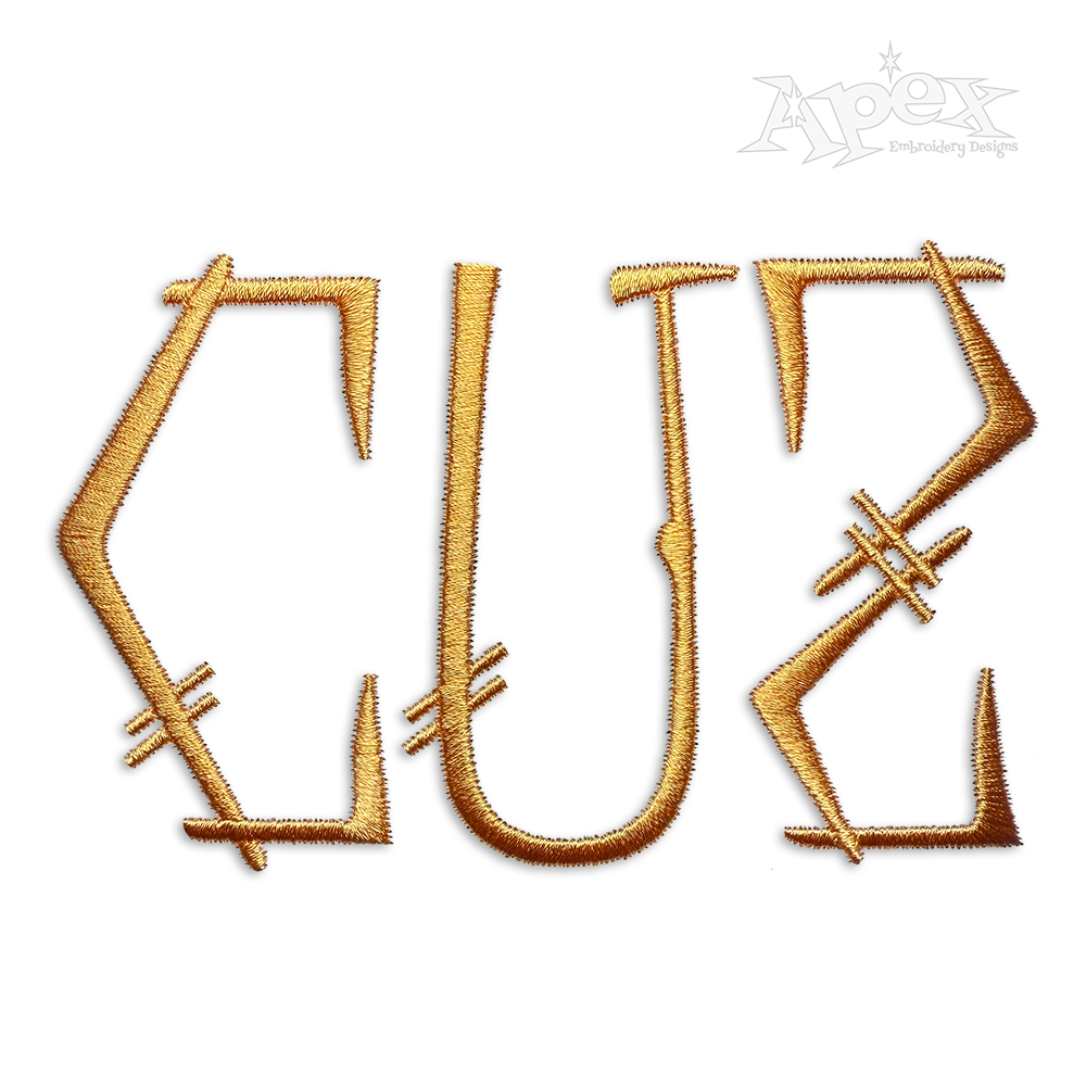 Chopstick Chinese Stick Machine Embroidery Fonts