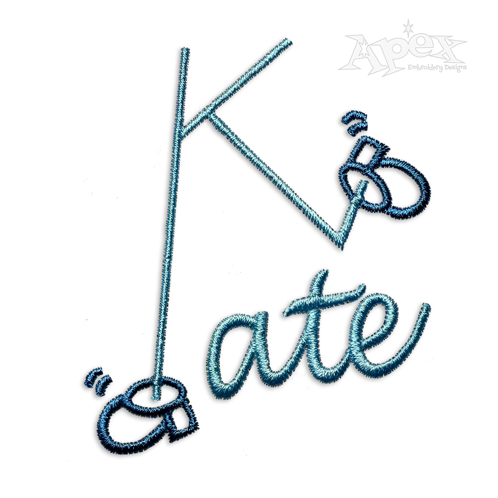Dance Dancing Shoes Machine Embroidery Font by Apex