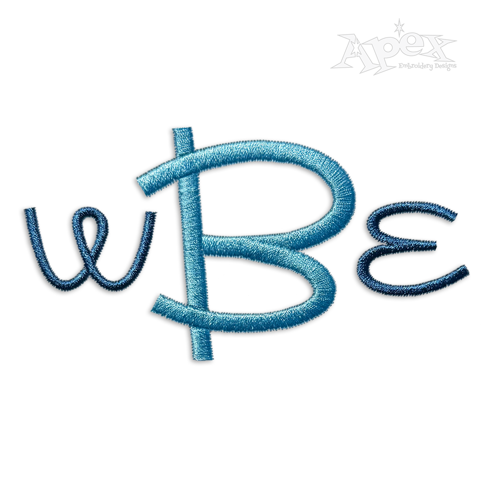 Loopy Machine Embroidery Font by Apex Designs
