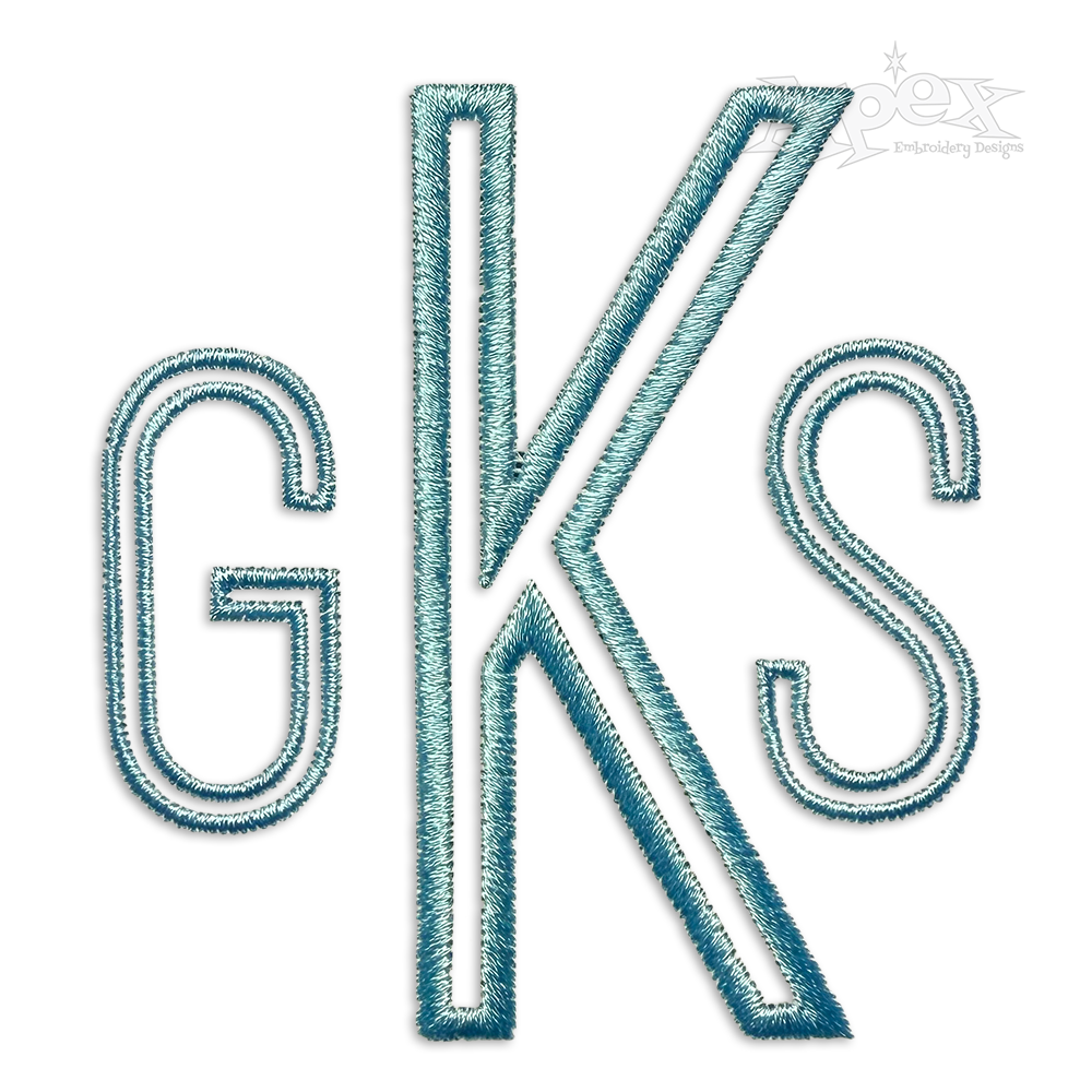 Collin Machine Embroidery Fonts by Apex