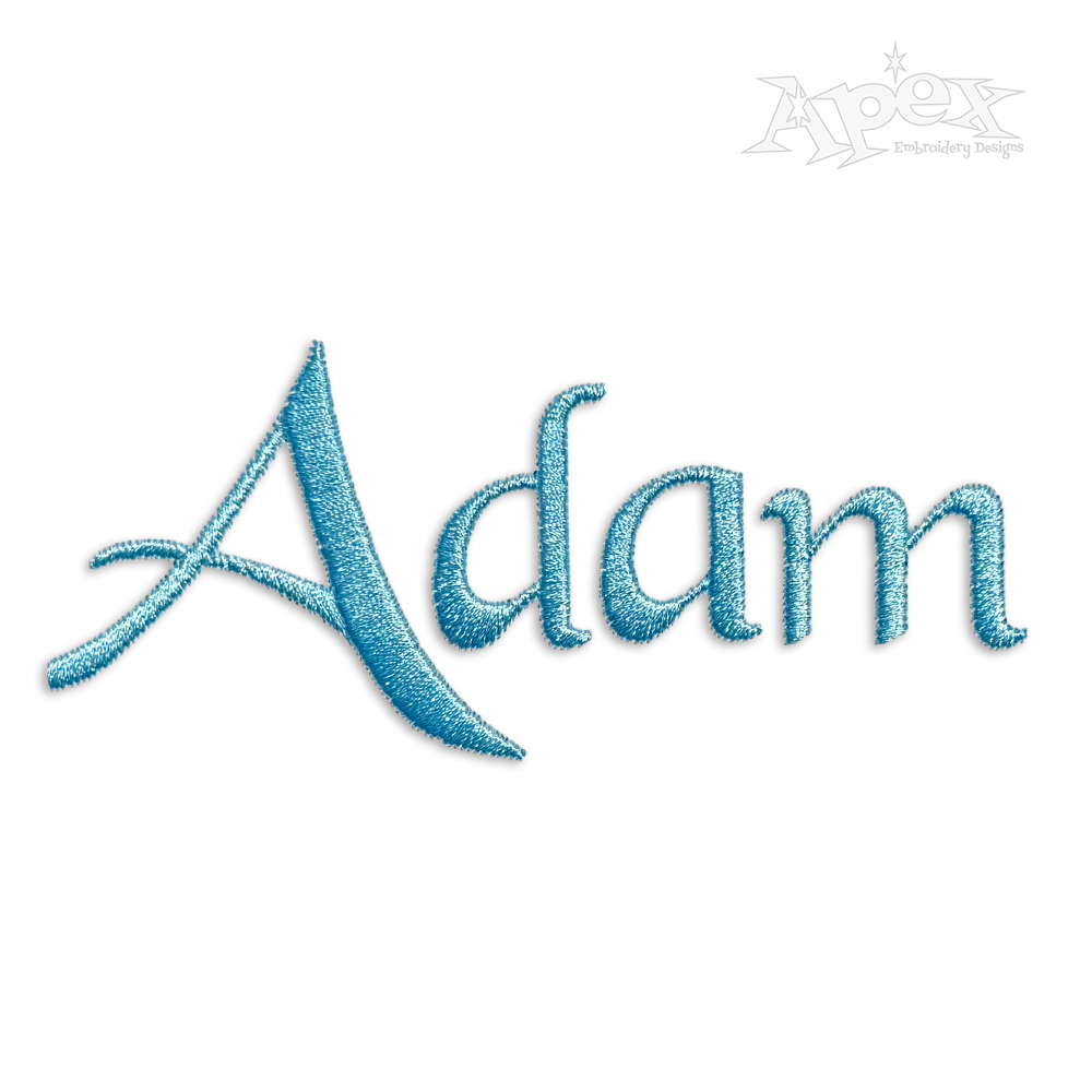 Black Chancery Machine Embroidery Font by Apex