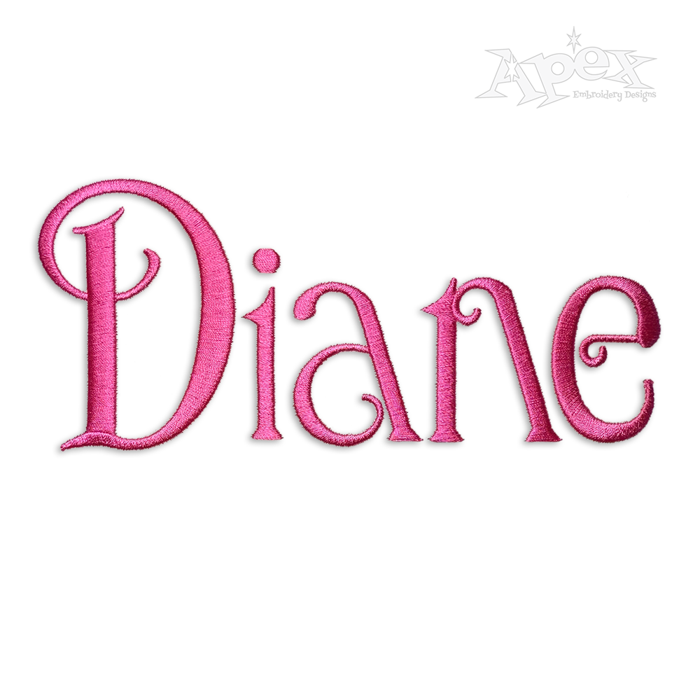 Francisco Designs Machine Embroidery Font by Apex Letters