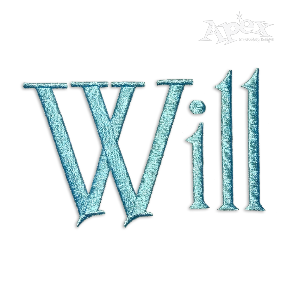 Francisco Machine Embroidery Font by Apex