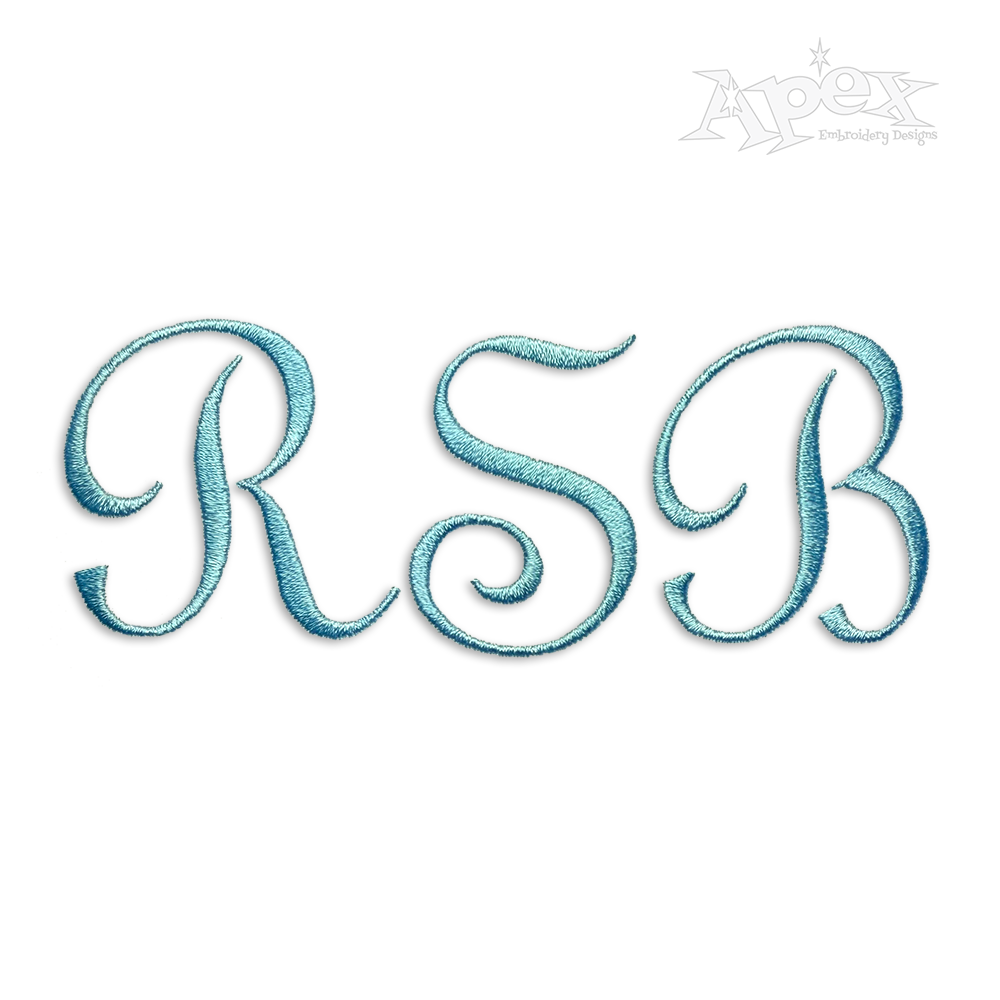 Script Enchanted Machine Embroidery Font by Apex Designs