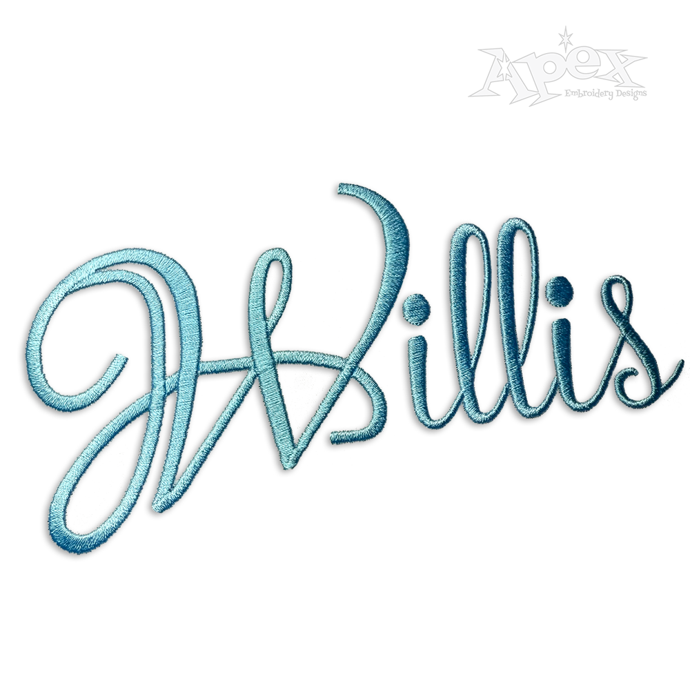 Regal Machine Embroidery Font by Apex Designs