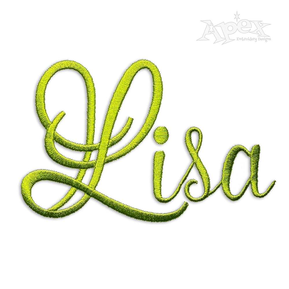 Regal Machine Embroidery Font by Apex