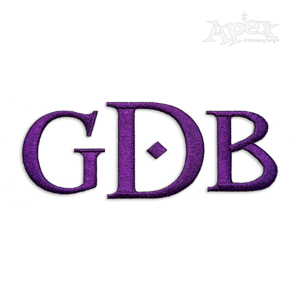 Morpheus Machine Embroidery Font by Apex