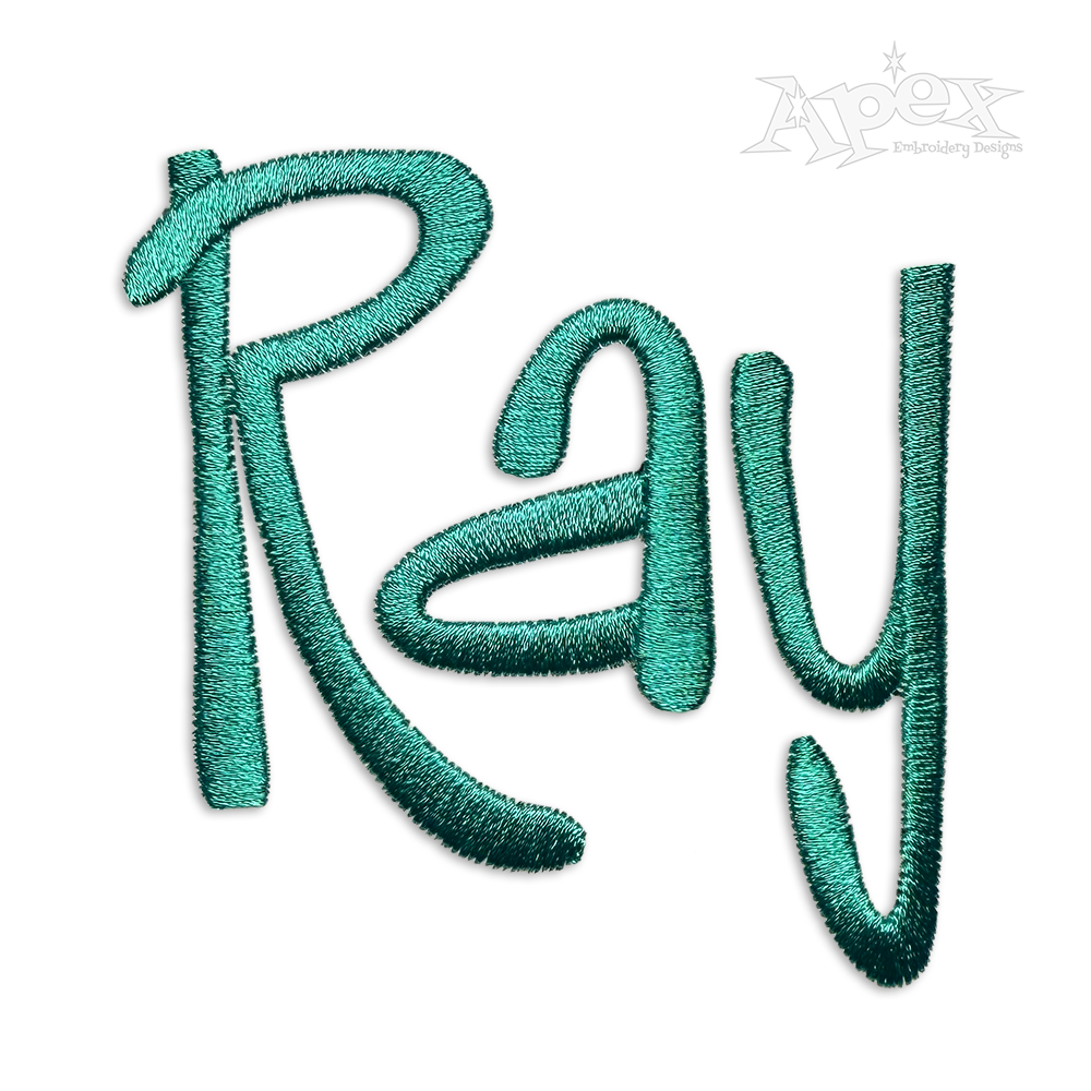 Tela Machine Embroidery Font by Apex Designs