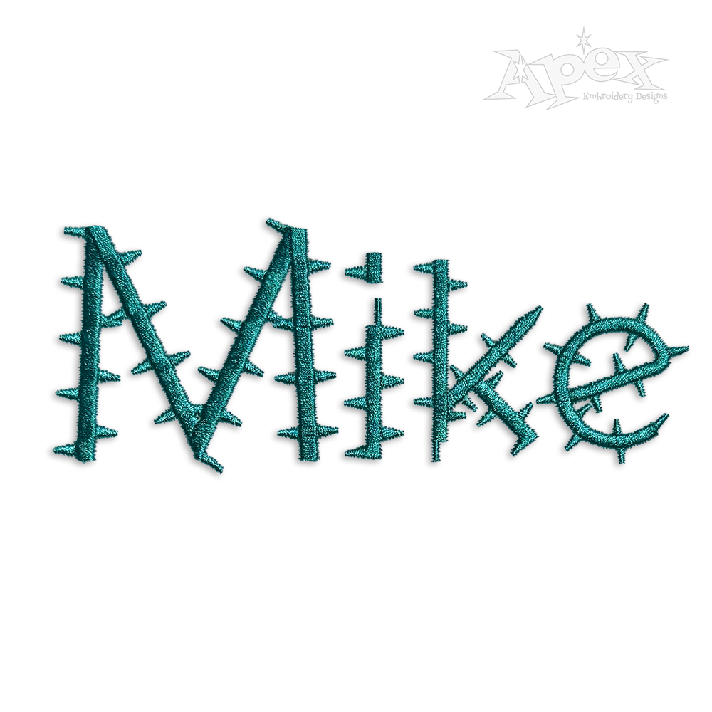 Cactus Machine Embroidery Font by Apex