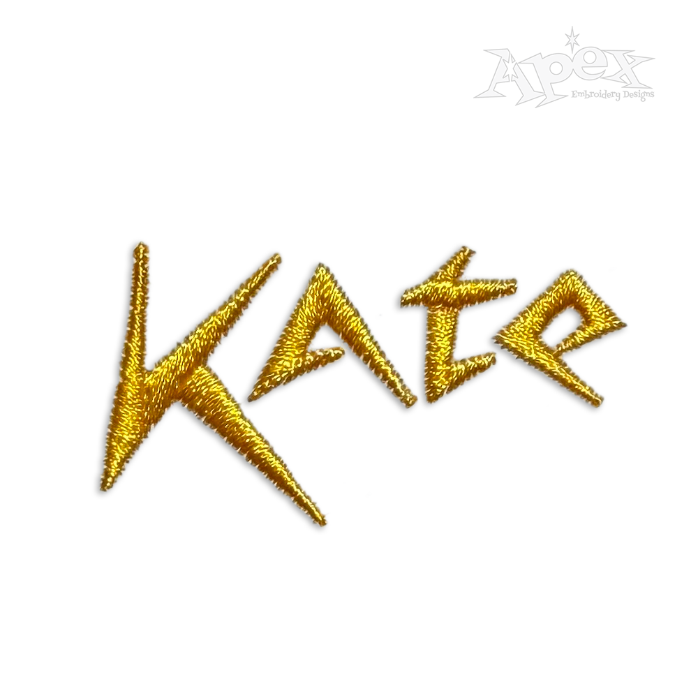 Electric Bolt Of Lightning Machine Embroidery Font by Apex